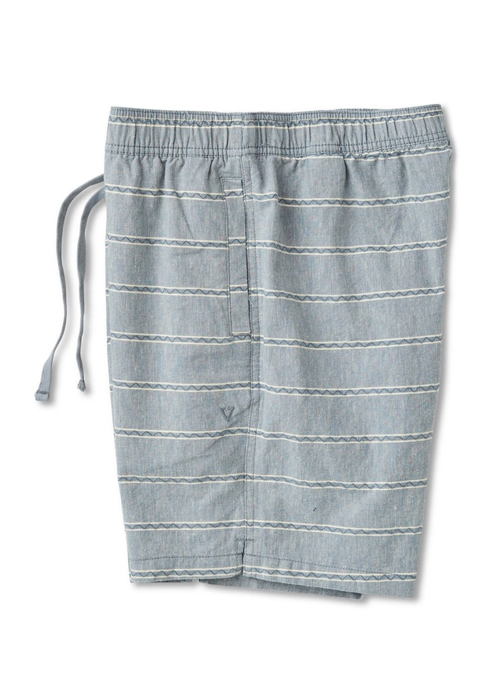 J. Linen Stripe Elastic Eco 18" Walkshort