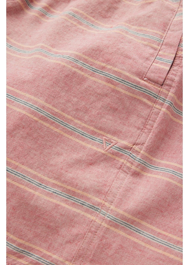 J. Linen Stripe Elastic Eco 18" Walkshort