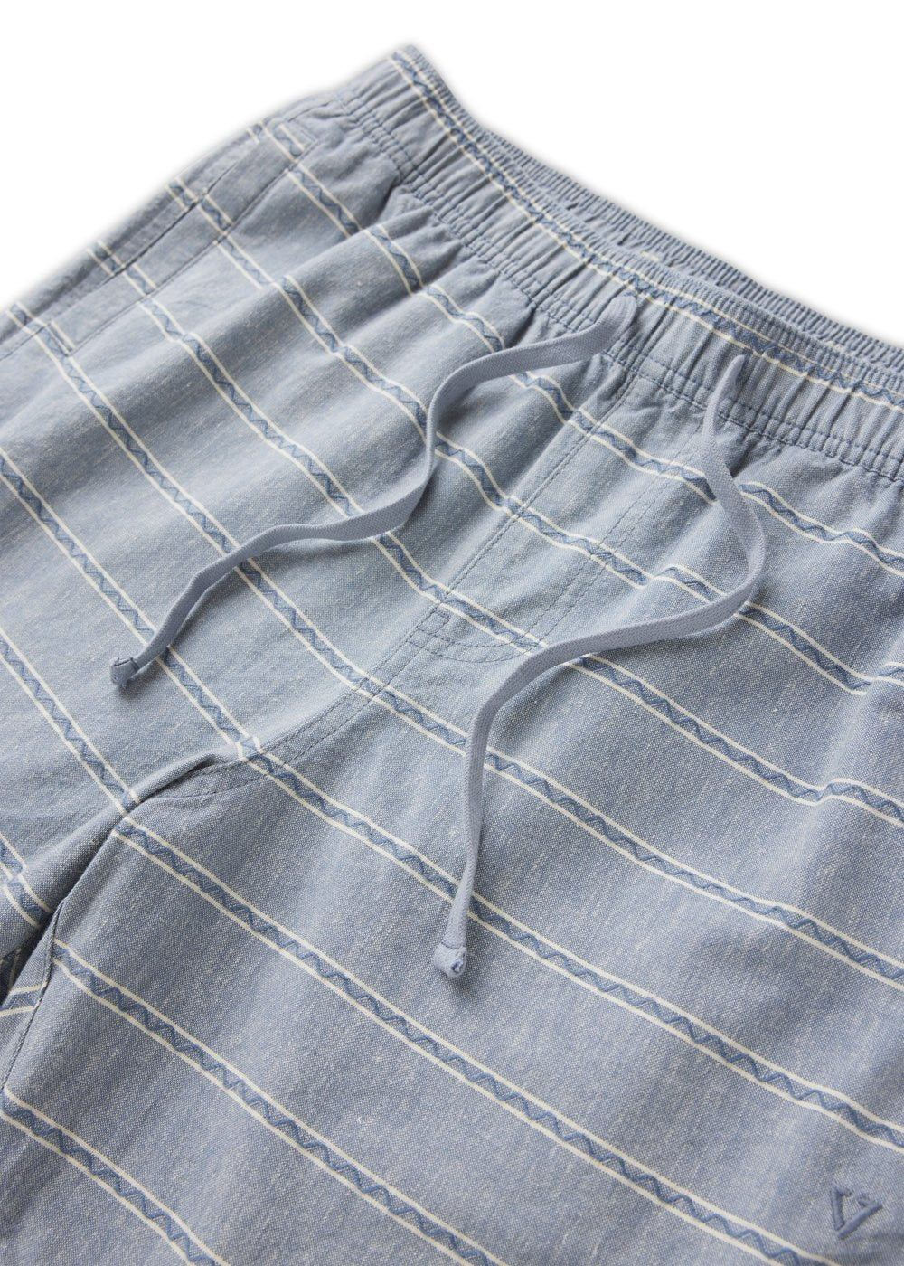 J. Linen Stripe Elastic Eco 18" Walkshort