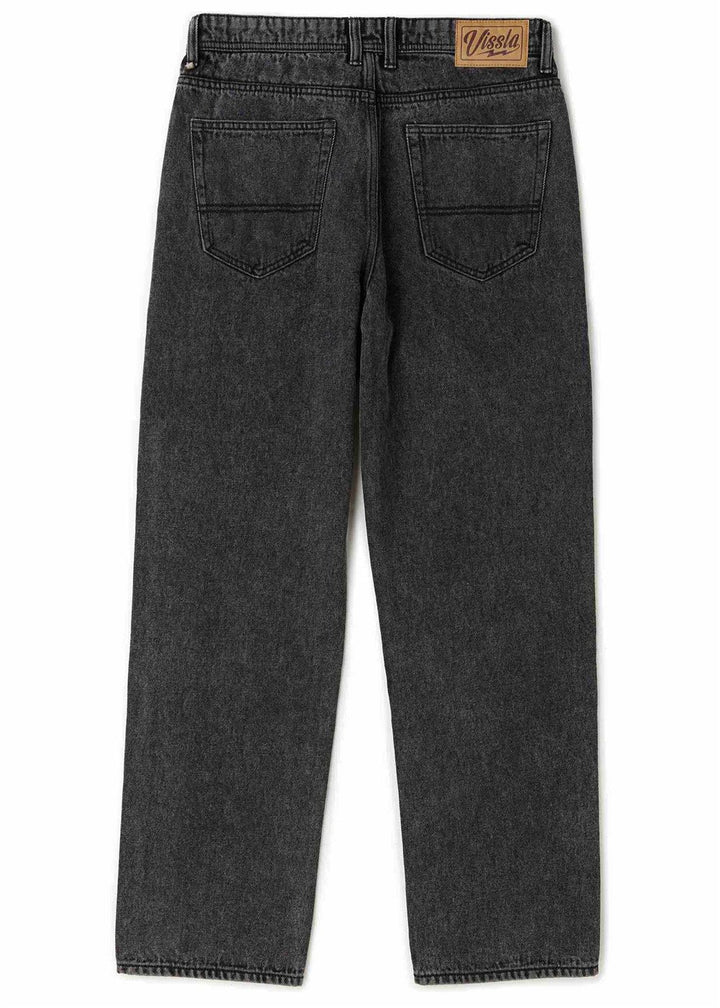 Vissla Let Loose 5 Pkt Jean 17" Leg Opening in Washed Black, view 2