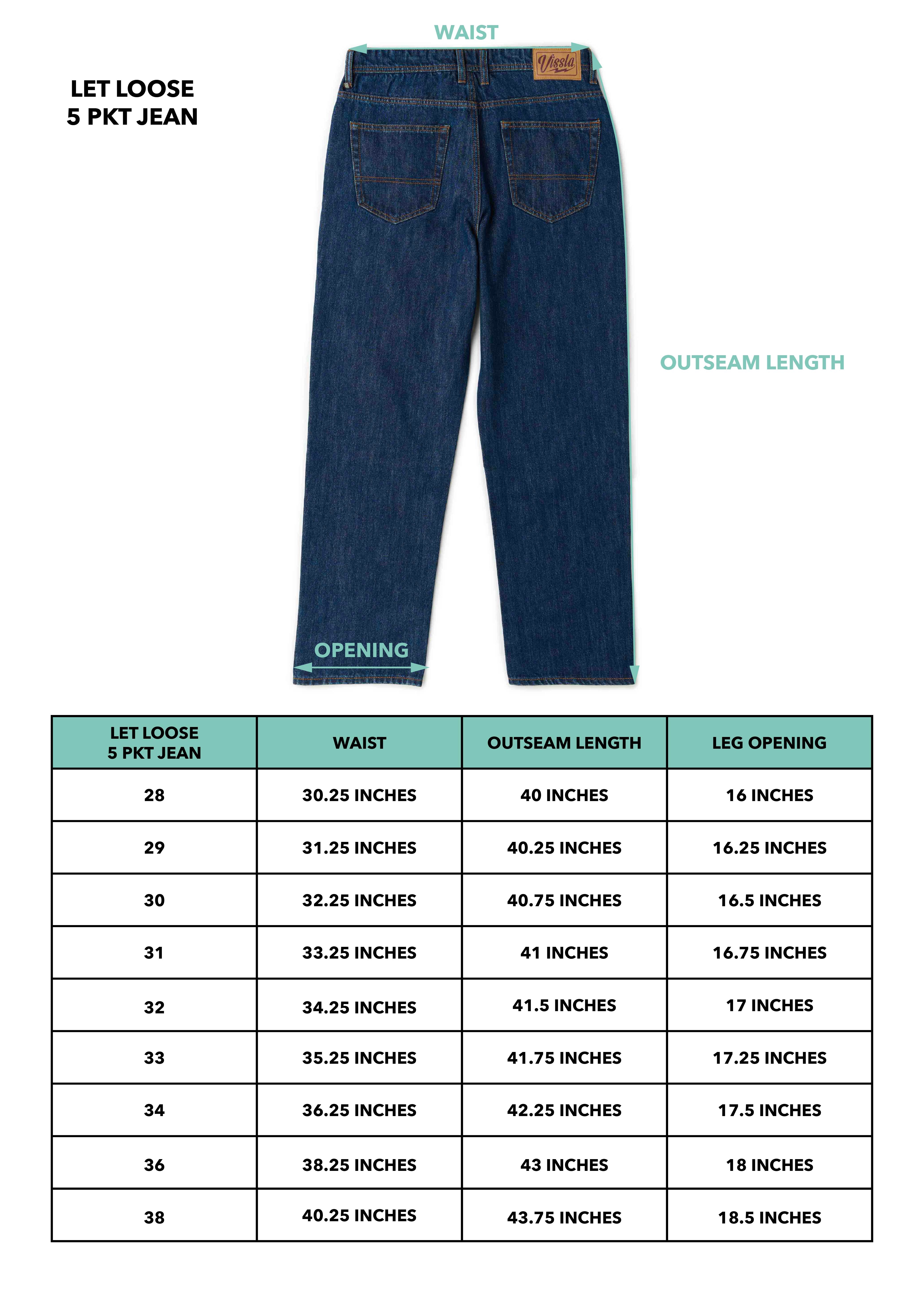 Men's Relaxed Fit Jeans Ocean Rinse - Let Loose | Vissla – Vissla com