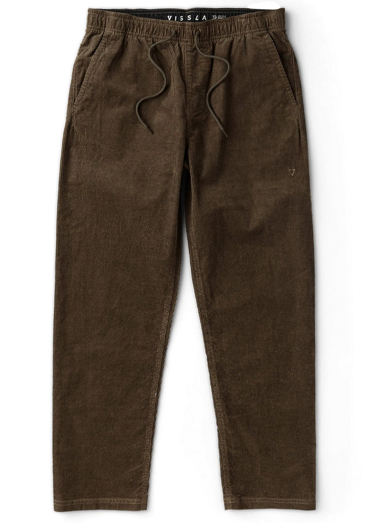 Men's Corduroy Pants - No See Ums Dark Earth | Vissla – Vissla com