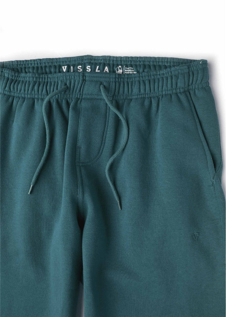 Vissla Solid Sets Eco Elastic Sweatpant in Dark Slate, view 3