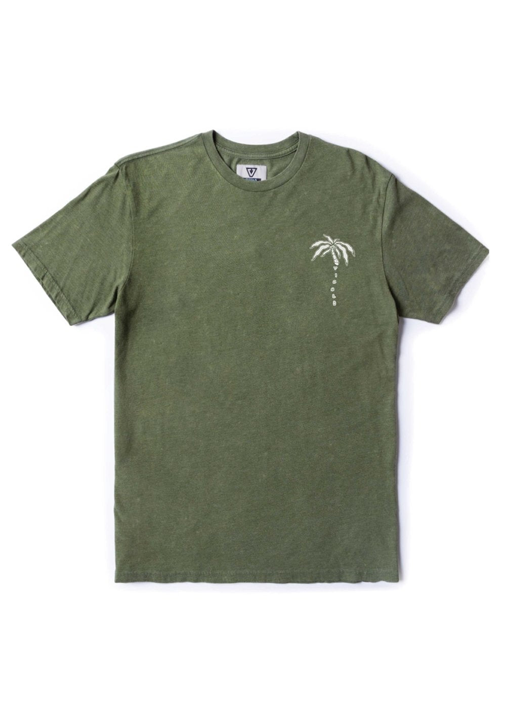 Vissla High Toads Cosmic Wash SS Tee in Dark Olive, view 2