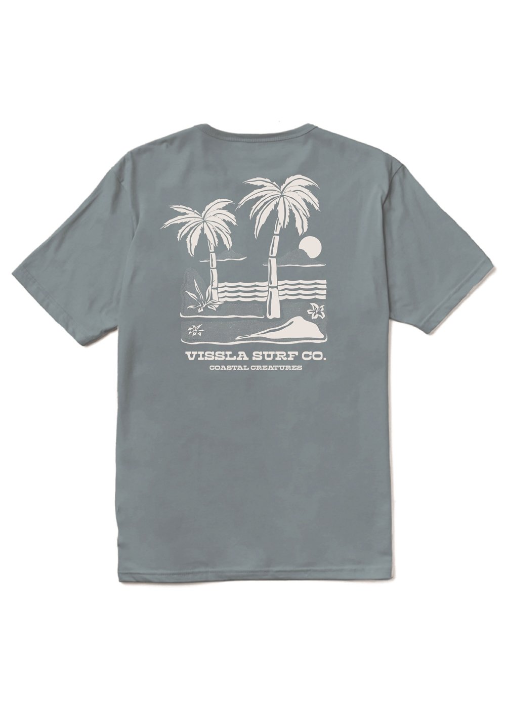 Creatures Organic Tee - Blue Haze | Vissla – Vissla com