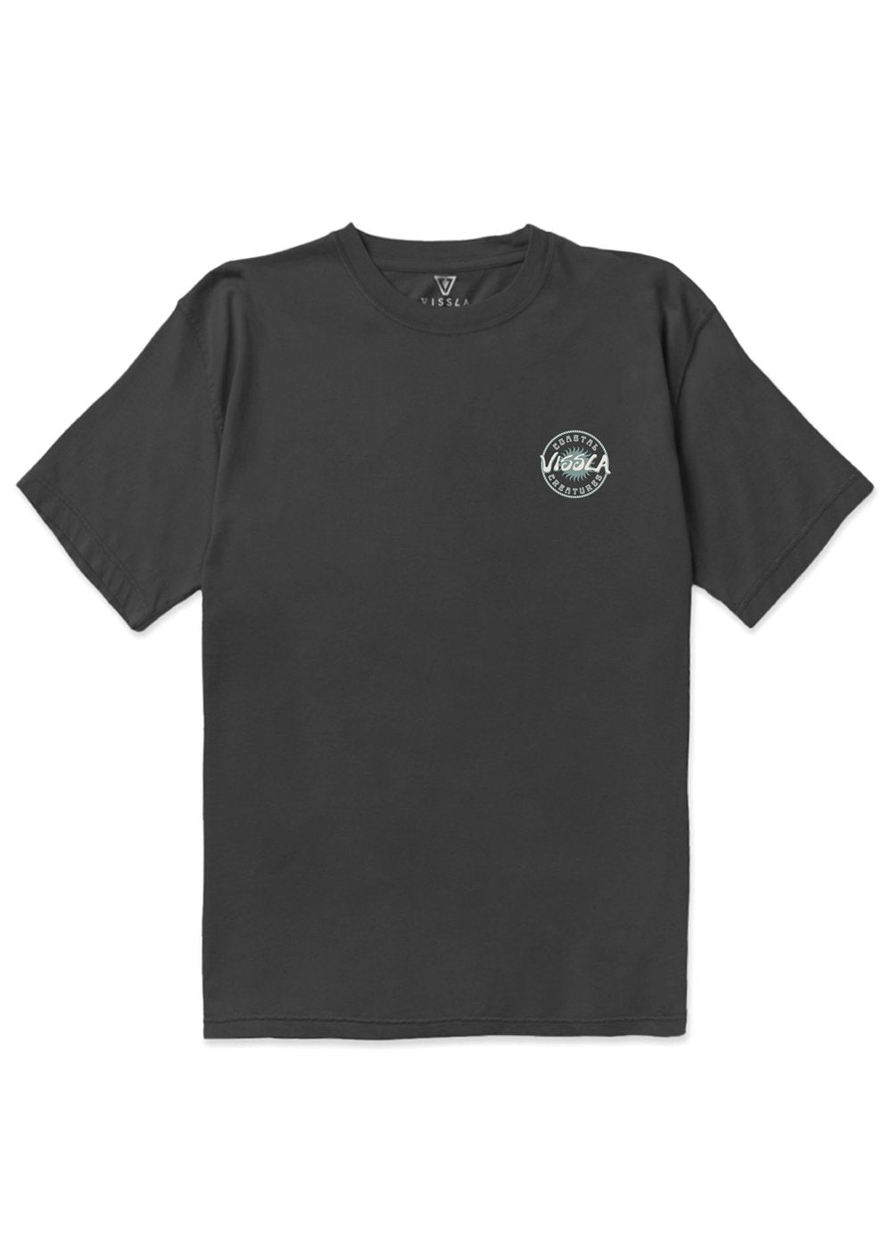 Vissla Coastal Creatures Organic Tee in Phantom, view 2