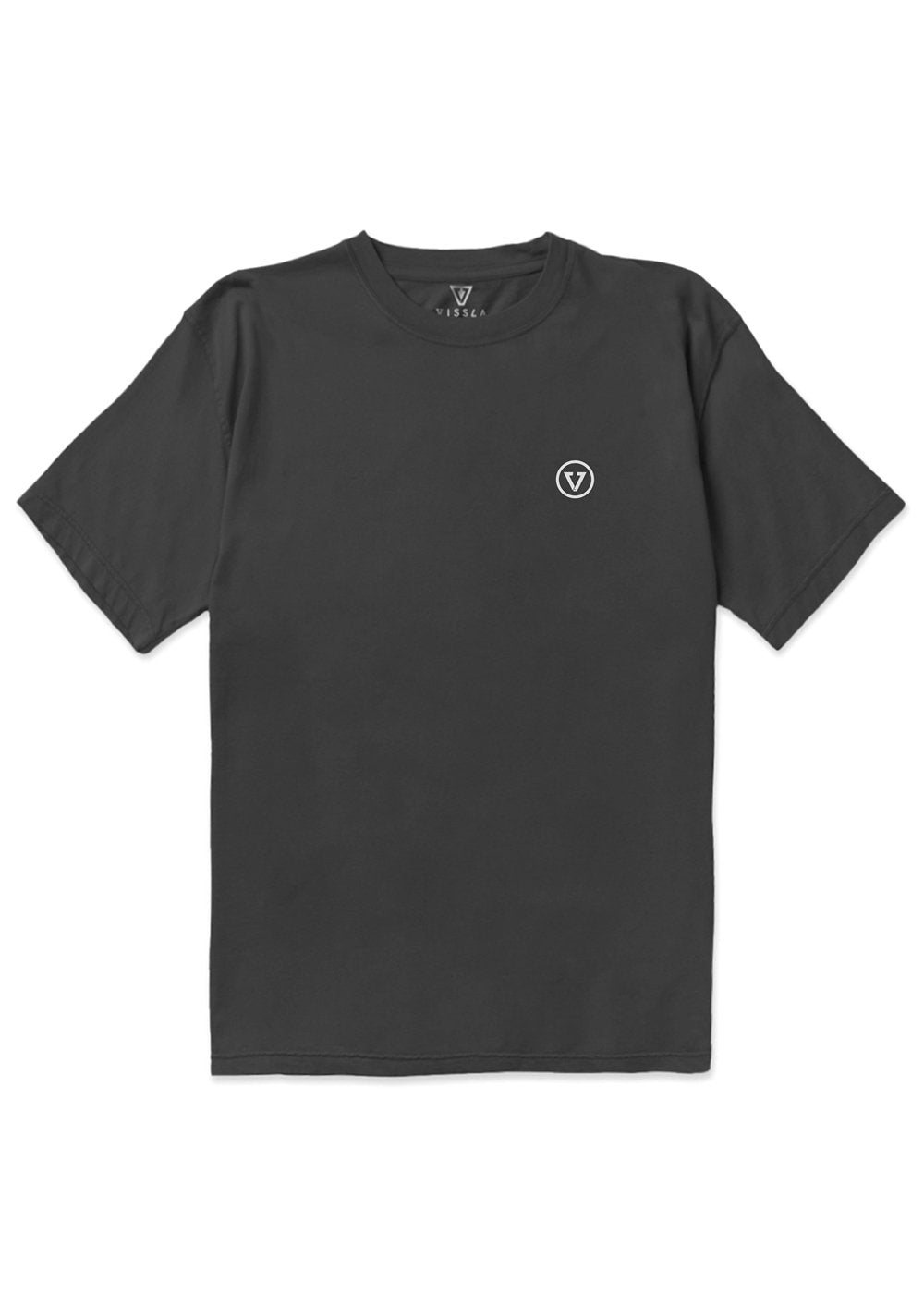 Vissla Skull Saloon Organic Tee in Phantom, view 2