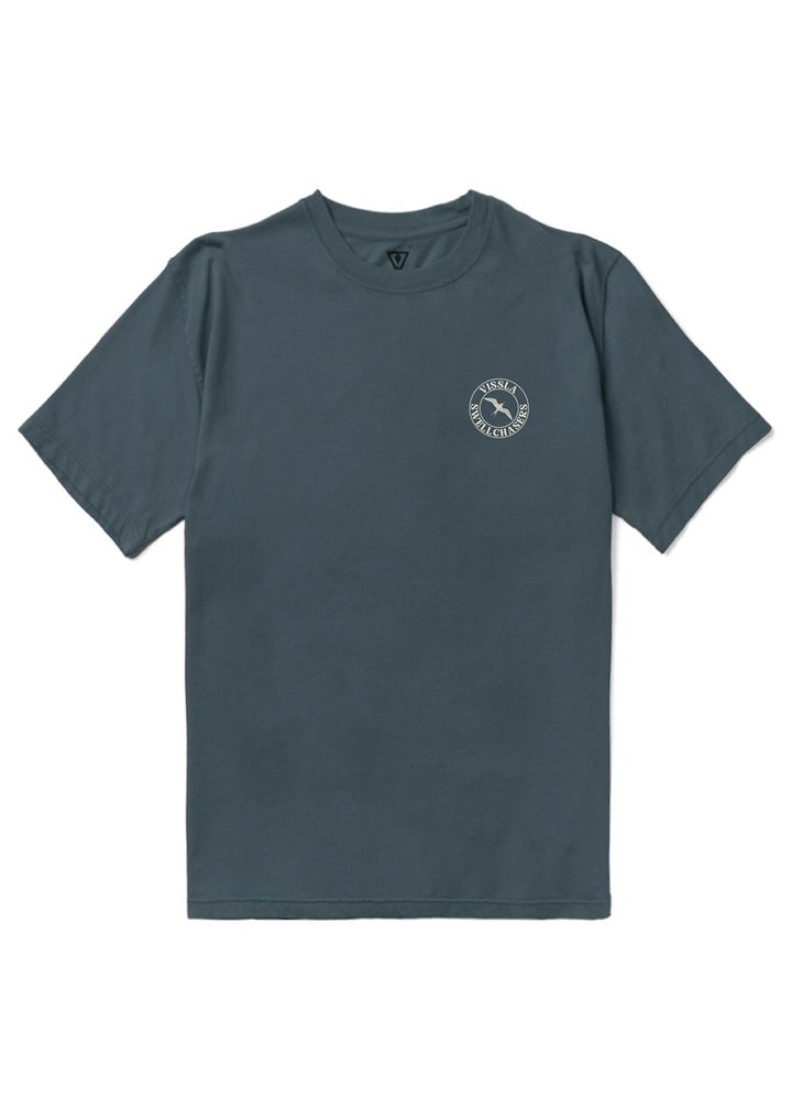 Vissla Swell Chaser Organic Tee in Dark Denim, view 2