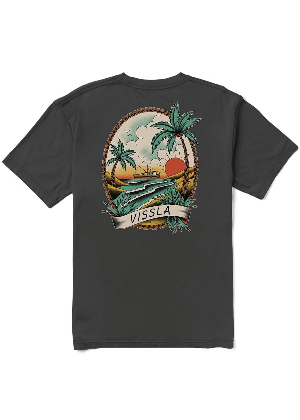 VISSLA☆KELP CRAWL ORGANIC TEE プリント コットン半袖 Tシャツ M422ACOS-1_a981de3d-521b-4a1c-