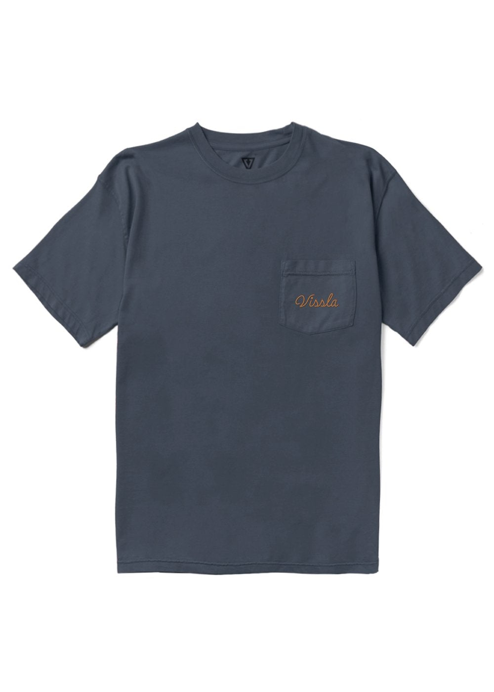 Vissla Flyer Organic Pkt Tee in Midnight, view 2