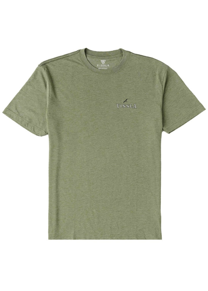 Vissla Glide Comp Lite Eco Drirelease Tee in Sage Heather, view 2