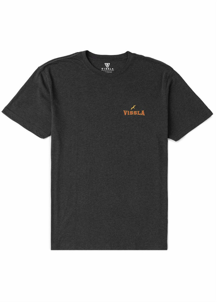 Vissla Glide Comp Lite Eco Drirelease Tee in Black Heather, view 2