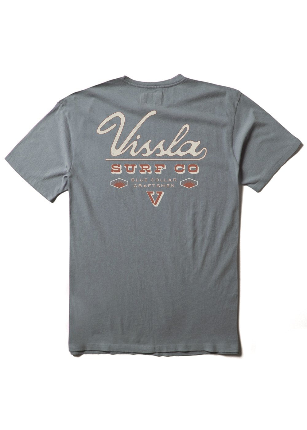 Craftsman SS Heavyweight Tee - Blue Haze | Vissla – Vissla com