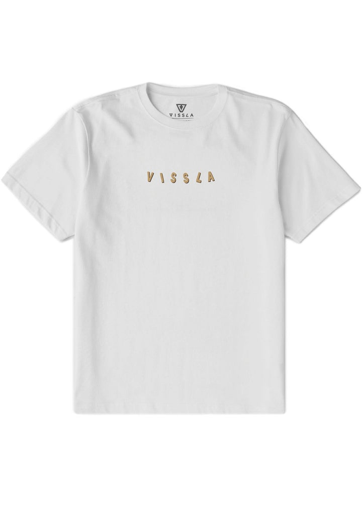 Vissla Supersonic Oversized Heavy Organic Tee in White, view 2