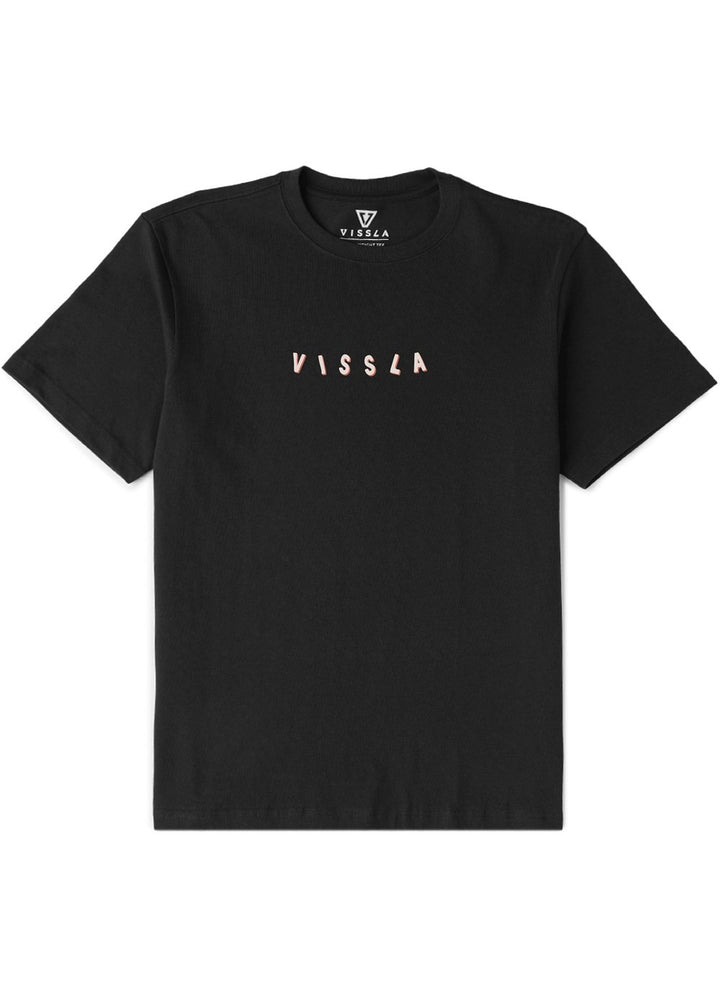 Vissla Supersonic Oversized Heavy Organic Tee in Black, view 2