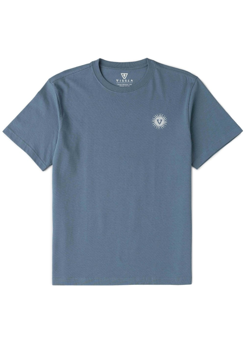 Vissla Gato Oversized Heavy Organic Tee in Blue Haze, view 2