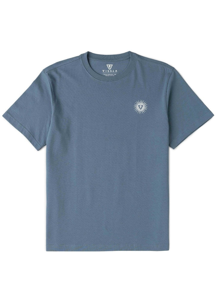 Vissla Gato Oversized Heavy Organic Tee in Blue Haze, view 2