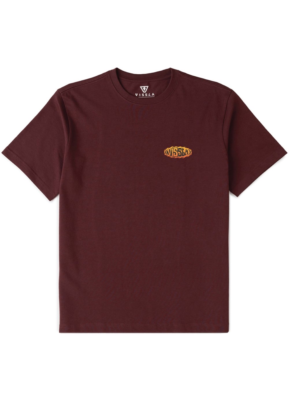 Vissla Meltdown Oversized Heavy Organic Tee in Brick, view 2