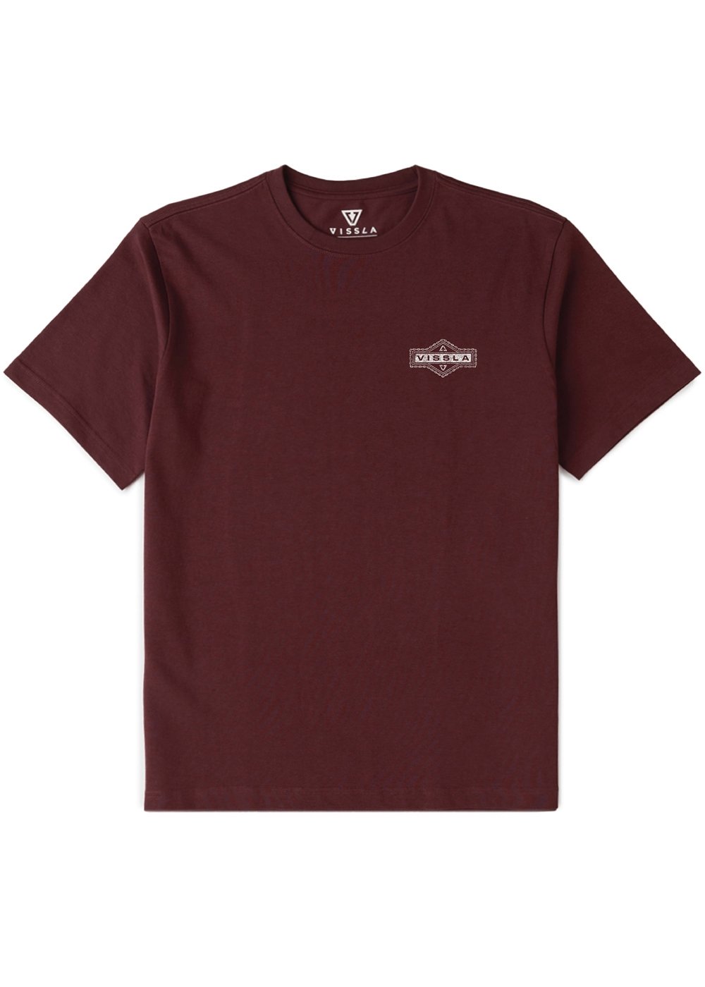 Vissla Punchout Oversized Heavy Organic Tee in Brick, view 2