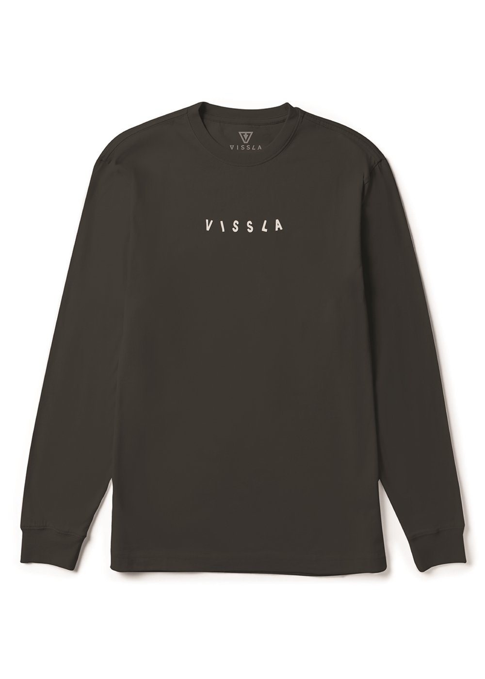 Vissla Supersonic Oversized Heavy Organic LS Tee in Black, view 2