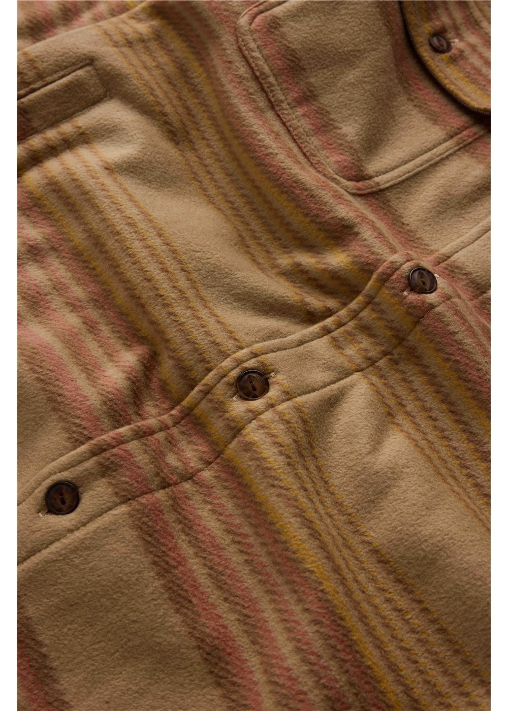 Men's Polar Flannel Shirt Jacket - Eco-Zy Retro Red | Vissla
