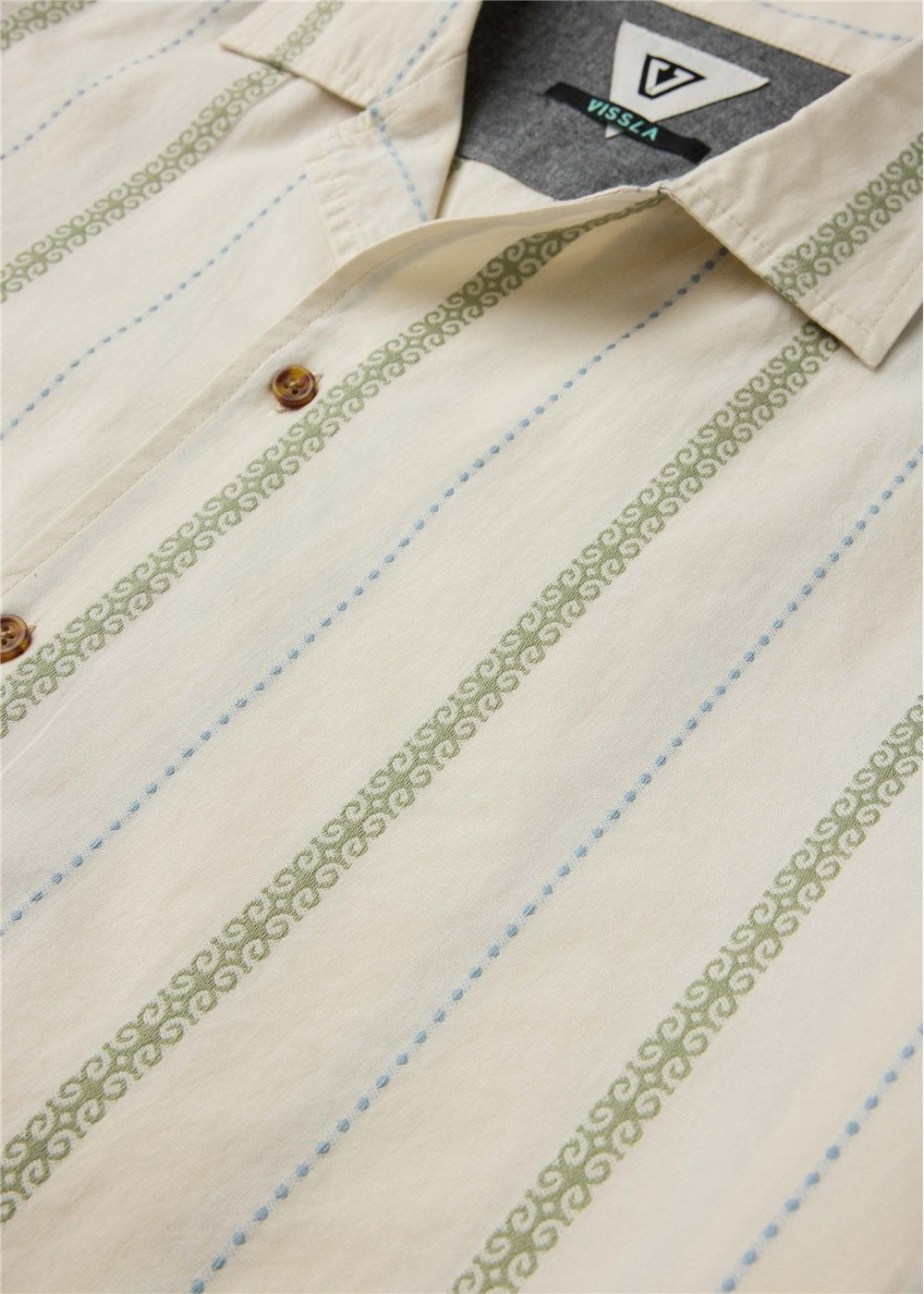 Vissla Puerto Jacquard Eco SS Shirt in Bone, view 2