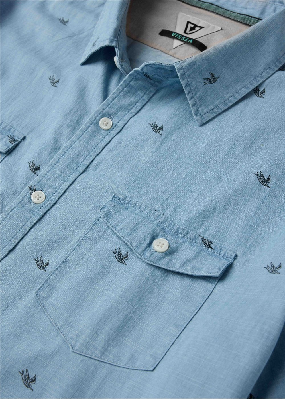 Vissla Split Tail Eco SS Shirt in 7 Year Wash, view 2