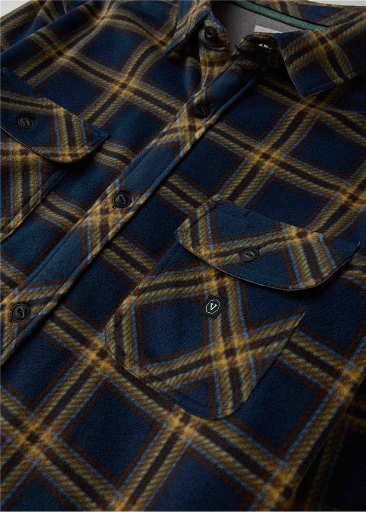 Vissla Eco-Zy Polar Flannel in Dark Naval, view 2