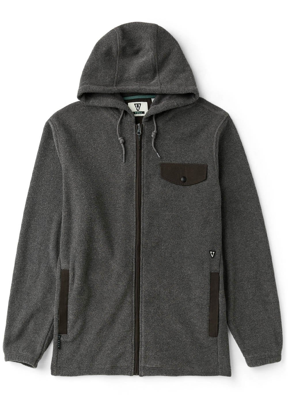 Men's Zip Hoodie - Looper Eco Terry Phantom | Vissla – Vissla com