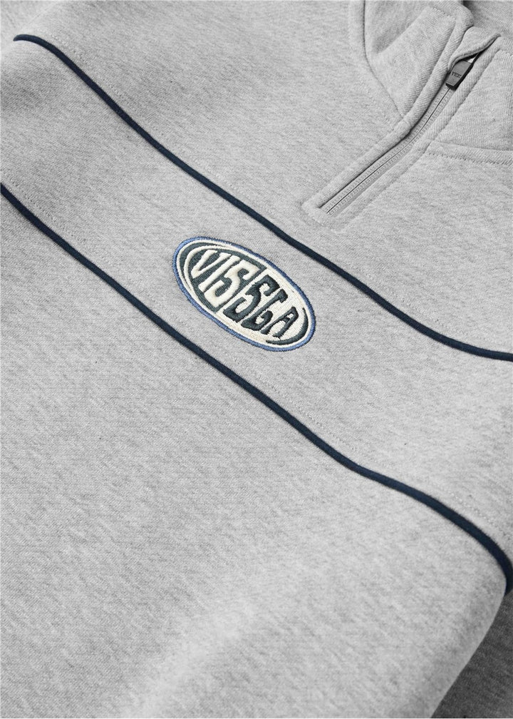 Vissla Rising 1/4 Zip Eco Fleece in Grey Heather, view 3