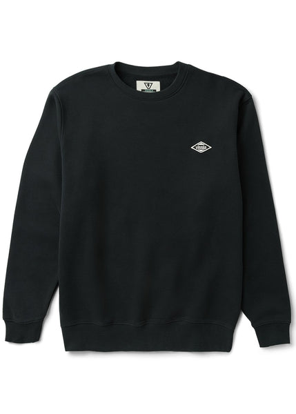 Men's Crewneck Sweatshirt - Solid Sets Eco Black | Vissla – Vissla com