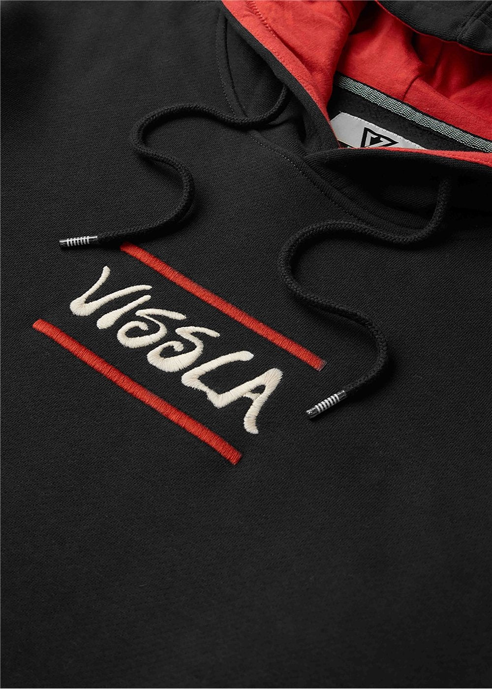 Vissla Revival Heavyweight Eco PO Hoodie in Black, view 3