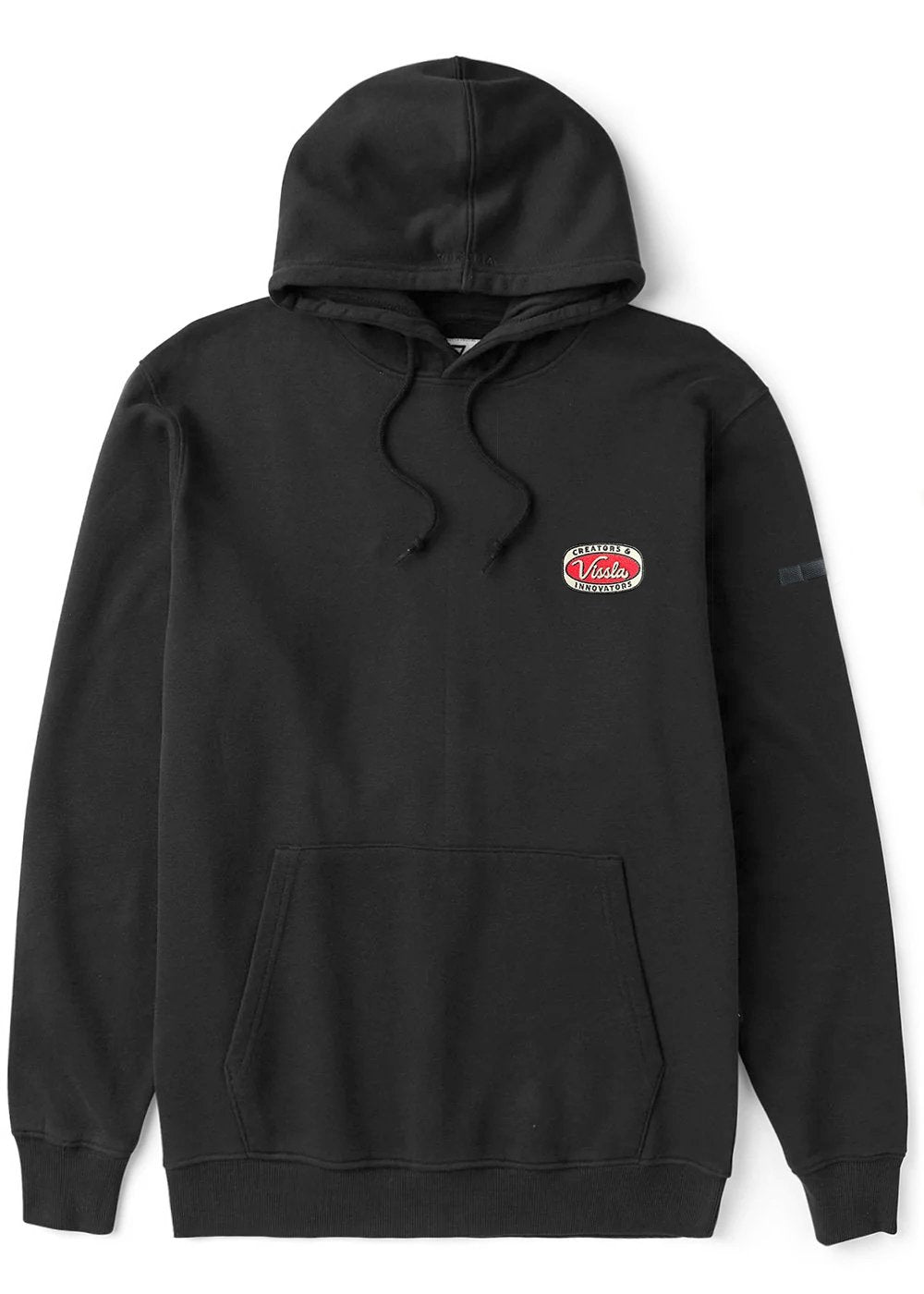 Vissla Creators Eco PO Hoodie in Black, view 2