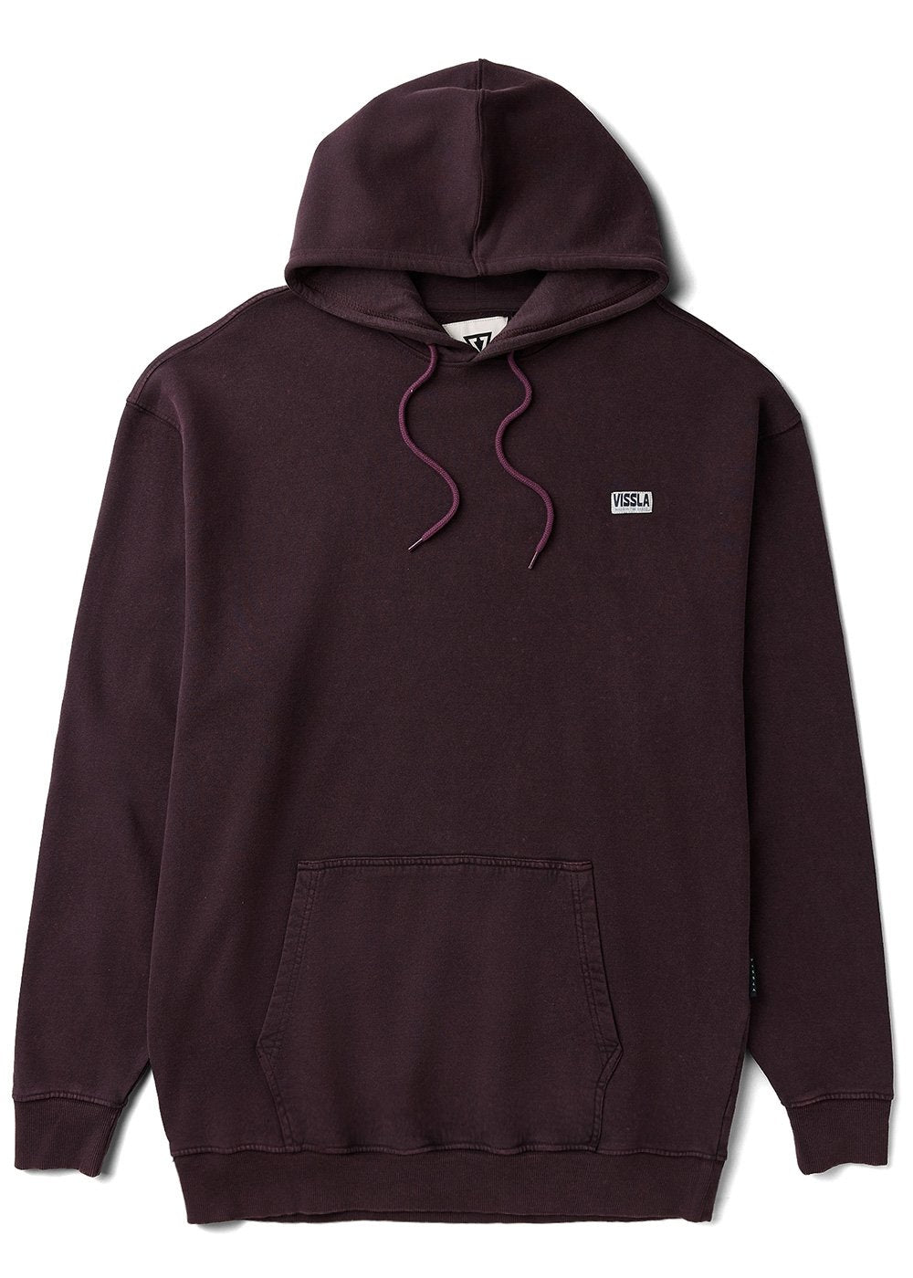 Men's Oversized Pullover Hoodie - Acid Drop Burgundy | Vissla