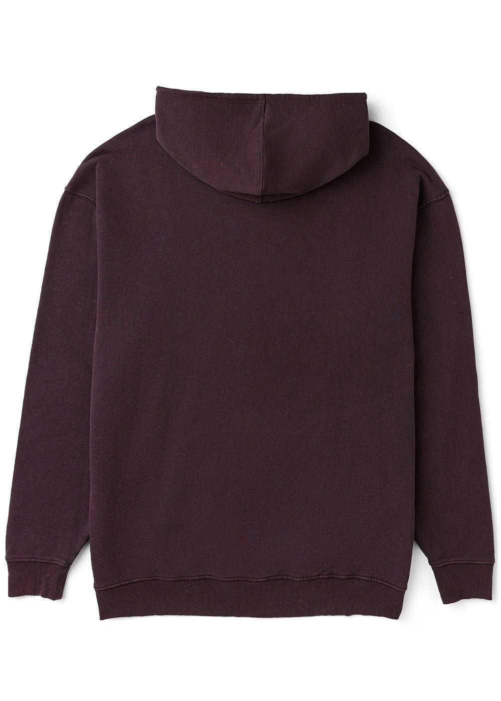 Men's Oversized Pullover Hoodie - Acid Drop Burgundy | Vissla