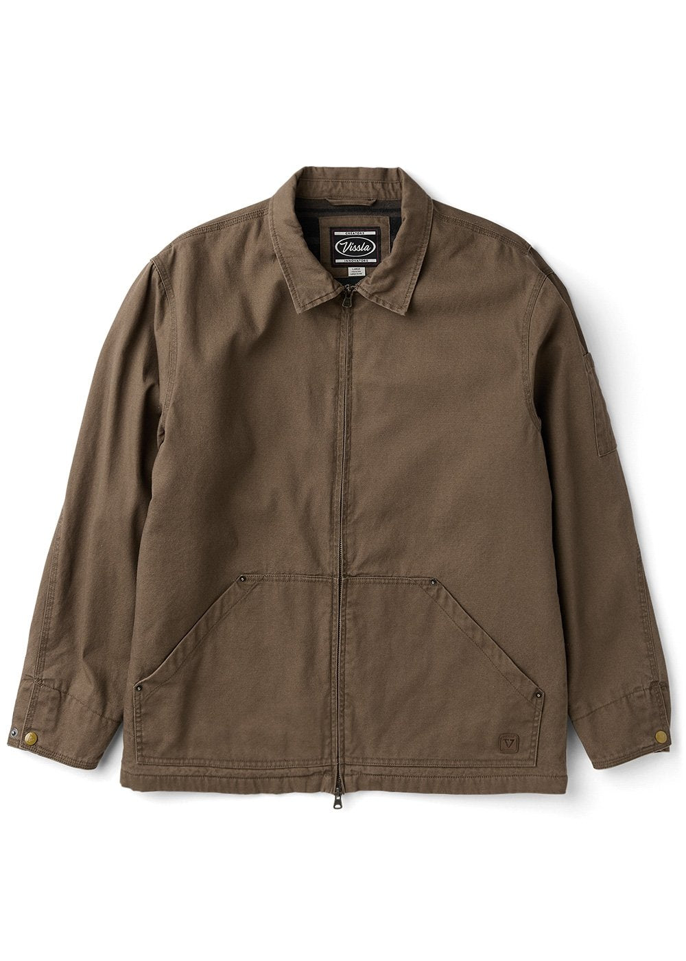 Vissla(ヴィスラ)『SOFT BOA ZIP JACKET』BEIGE L Men's Surf Jackets & Sweaters - Coastal Outerwear - Vissla