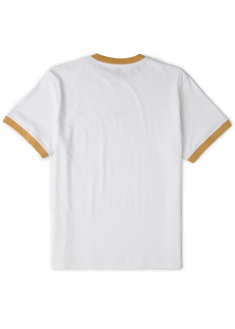 Vissla Dialect Heavyweight Ringer Organic Tee in White, view 2