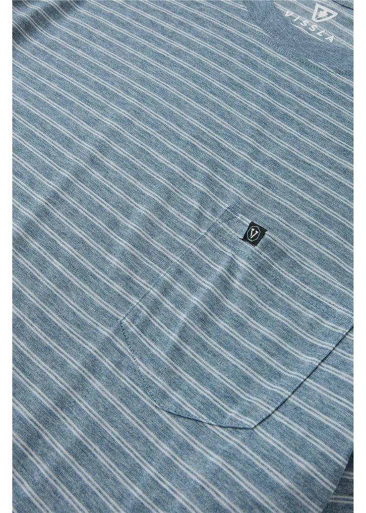Vissla Second Spot Eco Drirelease SS Tee in Dark Denim, view 2