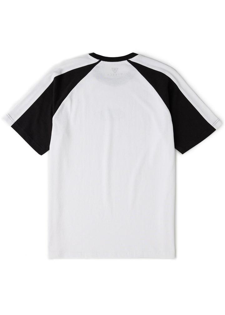 Vissla Split Heavyweight Raglan Organic Tee in White, view 2