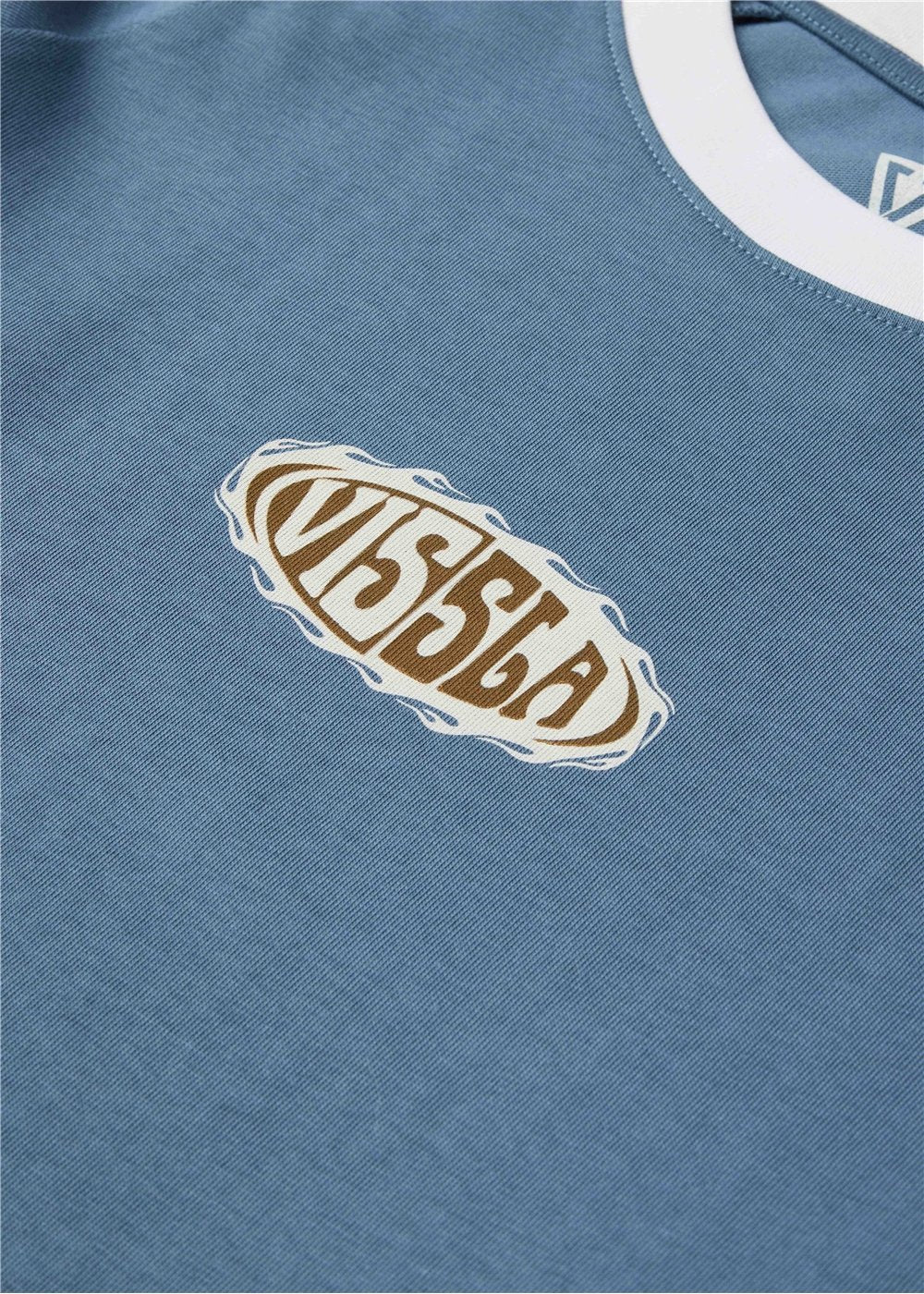 Vissla Split Heavyweight Raglan LS Organic Tee in Blue Haze, view 2