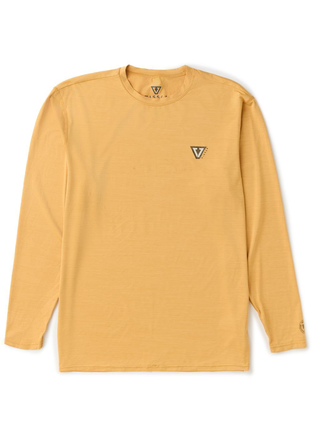 Men's Long Sleeve Sun Shirt - Twisted Eco Golden Heather | Vissla