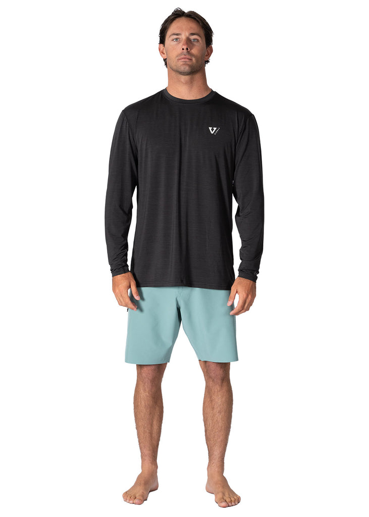 VISSLA☆TWISTED ECO LS-BLH プリント ライクラ 長袖 Tシャツ Vissla Men's Rash Guard | Twisted Eco Long Sleeve Rash Guard