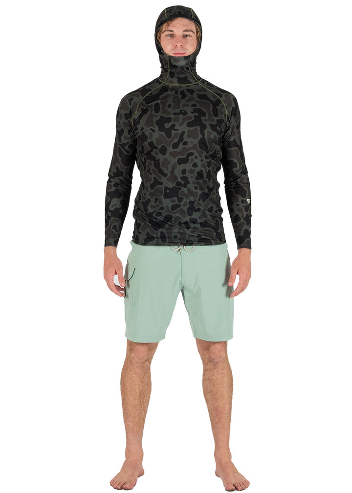 Warm Seas Eco Hooded LS Rash Guard
