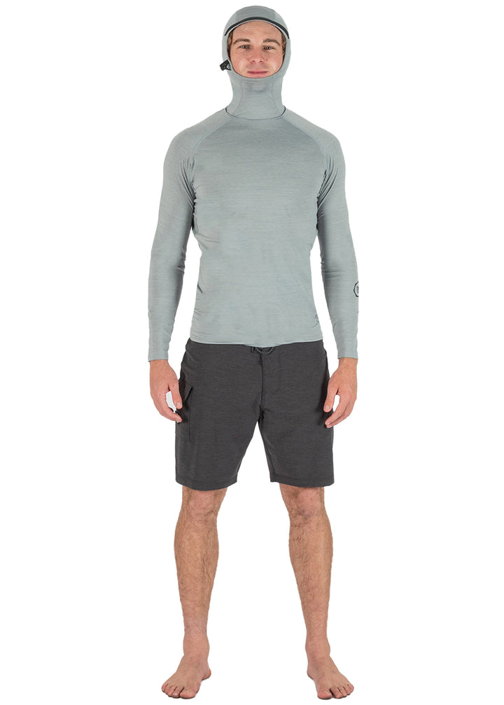 Warm Seas Eco Hooded LS Rash Guard