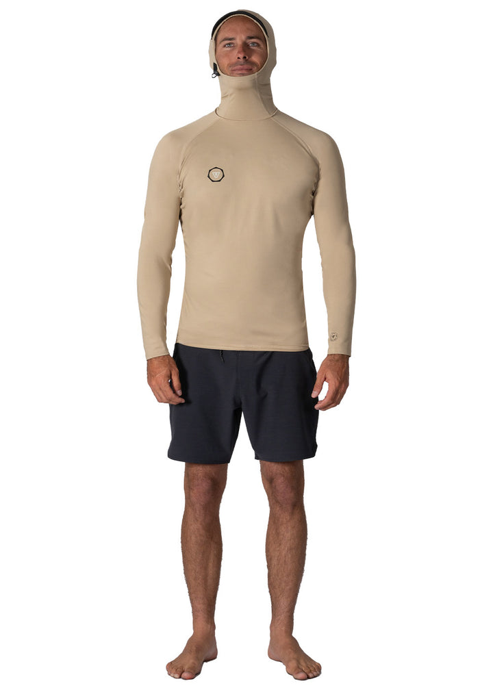 Warm Seas Eco Hooded Long Sleeve Rash Guard