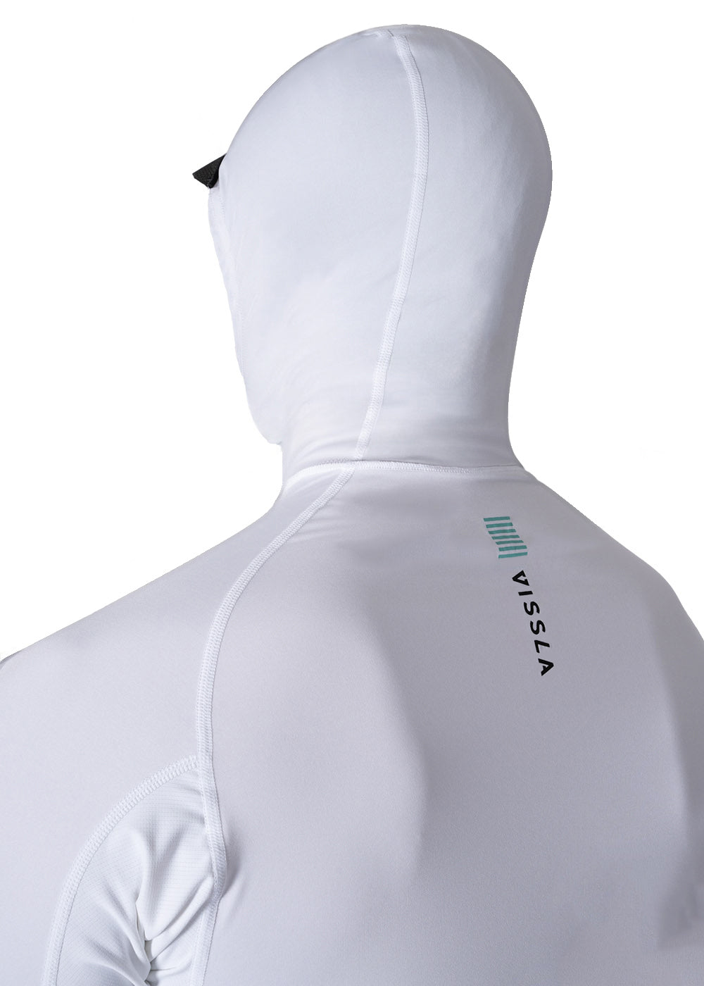Warm Seas Hooded Rash Guard, White | Mens UPF 50+ - Vissla