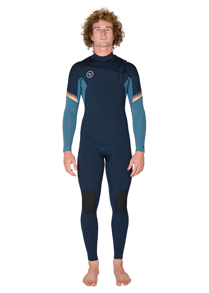 Vissla Boy's Wetsuit | 7 Seas 4-3 Bolt Chest Zip Full Suit