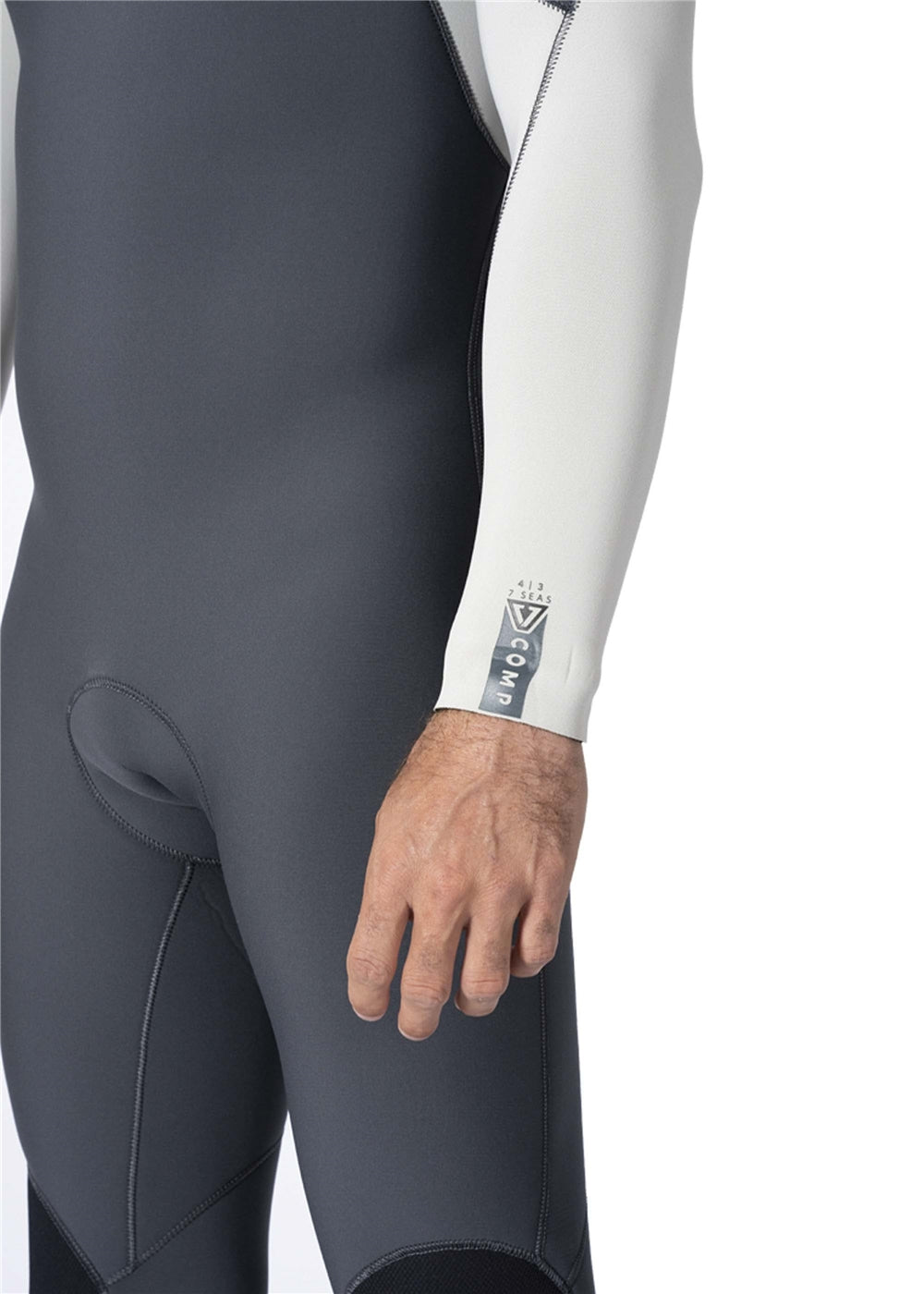 7 Seas Comp 4/3 Mens Wetsuit, Coal | Chest Zip - Vissla – Vissla com