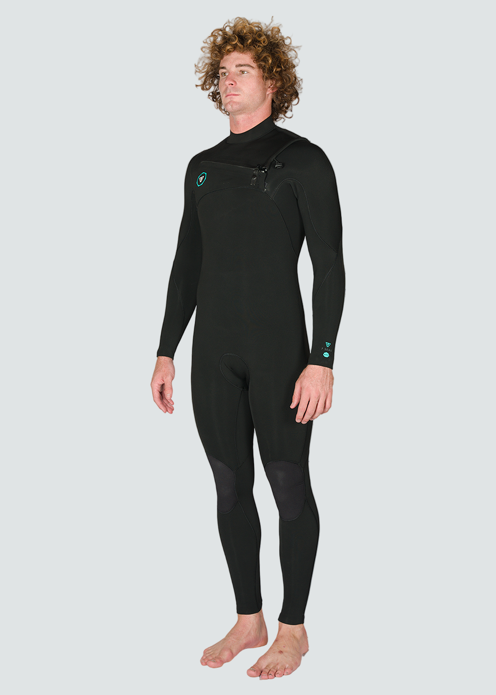 7 Seas 3/2mm Chest Zip Wetsuit Black Jade | Vissla Fullsuit 7 Seas 3/2mm Chest Zip Wetsuit Black Jade | Vissla Fullsuit