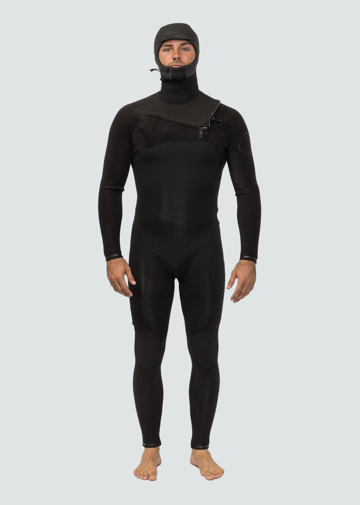 よっしー High Seas II 4/3mm Hooded Chest Zip Wetsuit | Vissla Cold Water